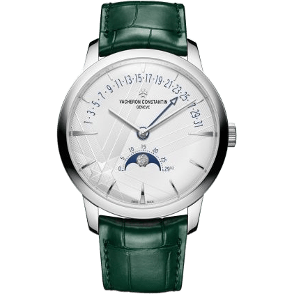 Patrimony Moon Phase and Retrograde Date White Gold / 270th Anniversary