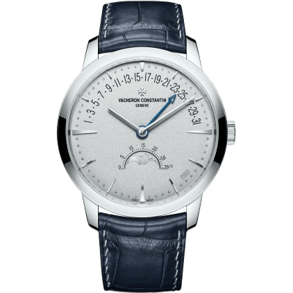 Patrimony Moon Phase and Retrograde Date Excellence Platine