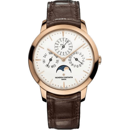 Patrimony Perpetual Calendar Pink Gold / Silver