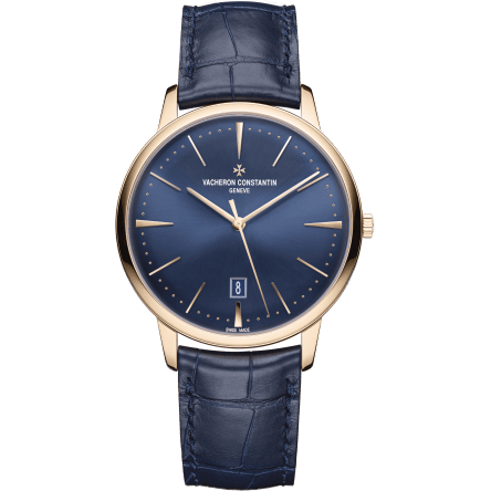 Patrimony Contemporaine Self-Winding Pink Gold / Blue