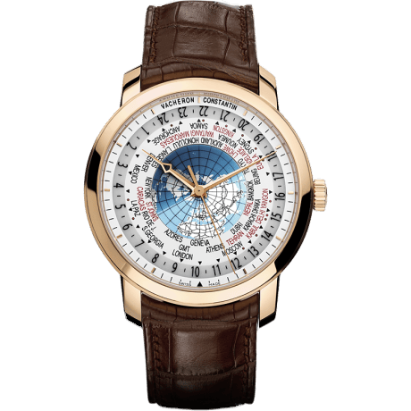 Traditionnelle World Time Pink Gold