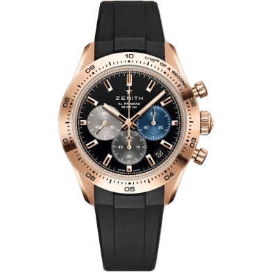 Chronomaster Sport Rose Gold / Black / Rubber