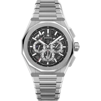 Defy Skyline Chrono Skeleton Stainless Steel / Black