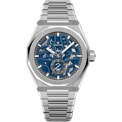 Defy Skyline Skeleton Stainless Steel / Blue