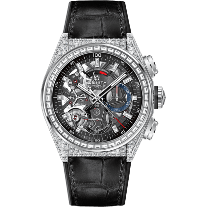 Defy El Primero 21 Titanium / Diamond / Skeleton / Alligator