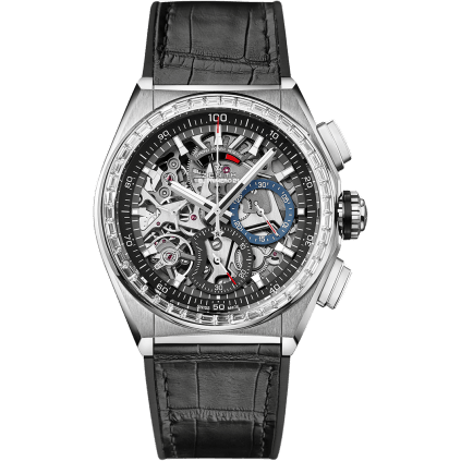 Defy El Primero 21 Titanium / Diamond / Skeleton / Alligator