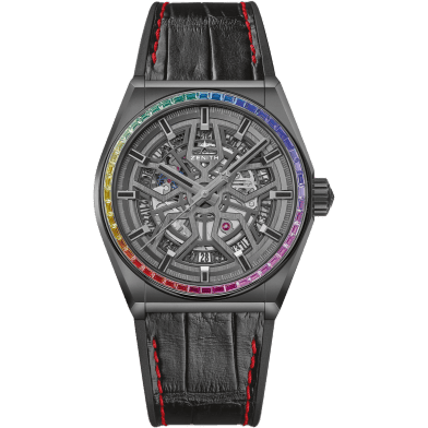 Defy Classic 41mm Black Ceramic / Rainbow / Greater China