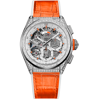 Defy El Primero 21 White Gold / Skeleton / Alligator / Swizz Beatz