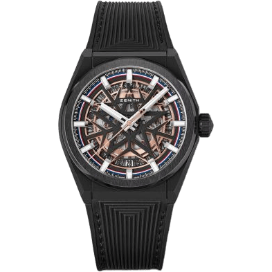 Defy Classic 41mm Black Ceramic / Fusalp