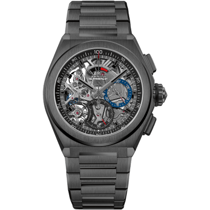 Defy El Primero 21 Black Ceramic / Skeleton / Bracelet