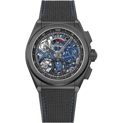 Defy El Primero 21 Black Ceramic / Skeleton / Cordura / Boutique Edition