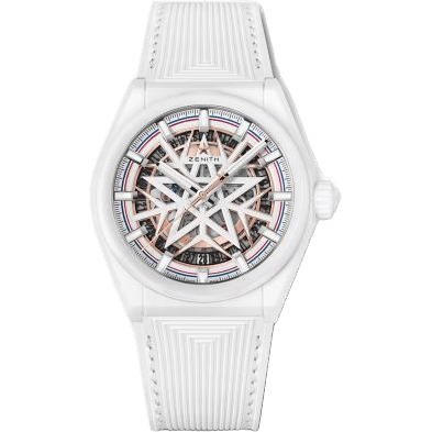 Defy Classic 41mm White Ceramic / Fusalp