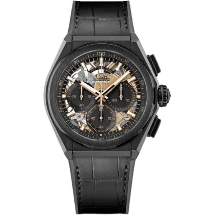 Defy El Primero 21 Black Ceramic / Skeleton / Bracelet