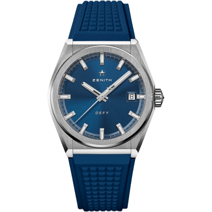 Defy Classic Titanium / Blue / Rubber