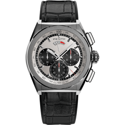 Defy El Primero 21 Titanium / Silver Panda / Alligator