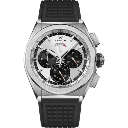 Defy El Primero 21 Titanium / Silver Panda / Rubber