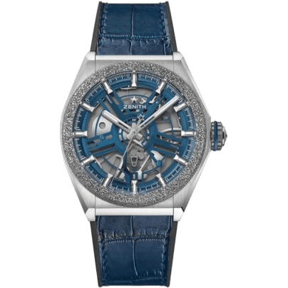 Defy Inventor Titanium / Aeronith / Blue / Alligator