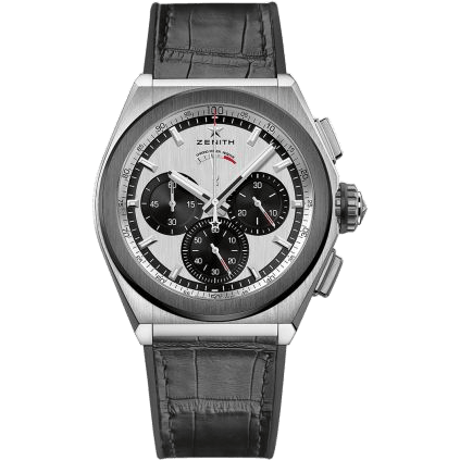 Defy El Primero 21 Titanium / Ceramic / Silver Panda / Alligator