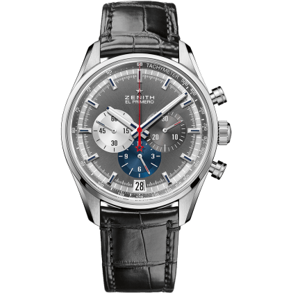 El Primero Chronomaster 42 Stainless Steel / Anthracite / Alligator