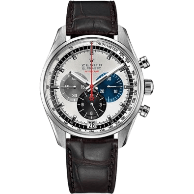 El Primero Chronomaster 42 Stainless Steel / Silver / Alligator