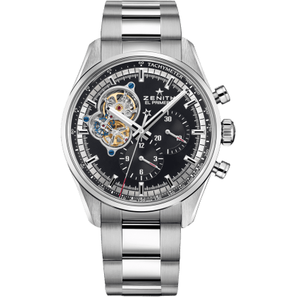 El Primero Chronomaster Open Stainless Steel / Black / Bracelet