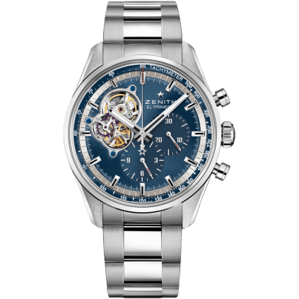 El Primero Chronomaster Open Stainless Steel / Blue / Bracelet