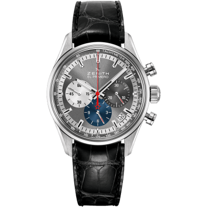 El Primero Chronomaster 38 Stainless Steel / Slate / Alligator