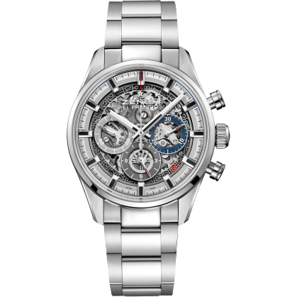 El Primero Chronomaster Full Open 38 Stainless Steel / Bracelet