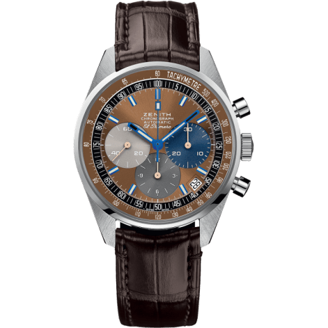 El Primero A386 Revival 50th Anniversary El Primero Stainless Steel / Tobacco / Fine Watch Club