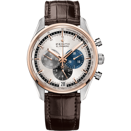El Primero Chronomaster 42 Stainless Steel / Rose Gold / Silver / Alligator