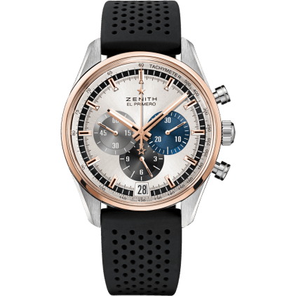El Primero Chronomaster 42 Stainless Steel / Rose Gold / Silver / Rubber