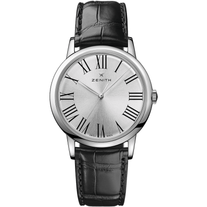 Elite Classic Stainless Steel / Silver / Alligator