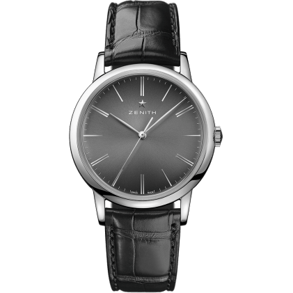 Elite Classic Stainless Steel / Black / Alligator