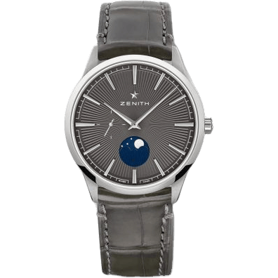 Elite Moon Phase 40 Stainless Steel / Grey