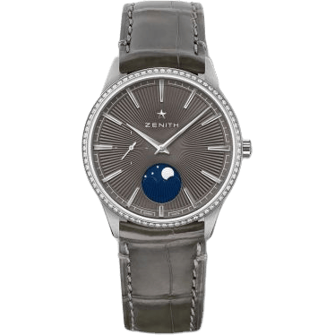 Elite Moon Phase 36 Stainless Steel / Grey