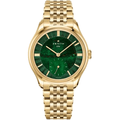G.F.J. Calibre 135 Yellow Gold / Jasper Bloodstone / Bracelet