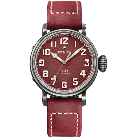 Pilot Type 20 Extra Special 40 Aged Stainless Steel / Burgundy