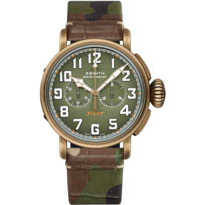 Pilot Type 20 Chronograph Adventure Bronze / Khaki / Camo Alligator