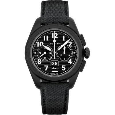 PILOT Big Date Flyback Black Ceramic / Black